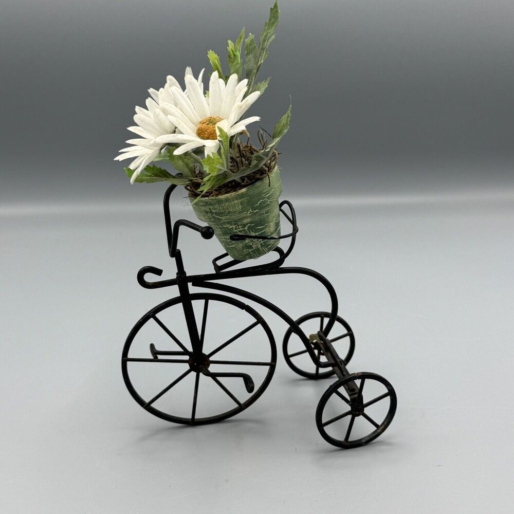 Vtg Doll Metal High Tricycle Mini Plant Stand Doll House Accessories Japan Toys